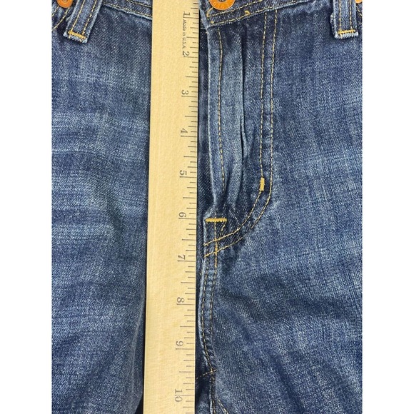Adriano Goldschmied Jeans Adult 33 Blue The Hero Straight Leg Mid Rise Logo Mens - Picture 4 of 13